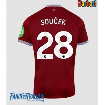 West Ham United Tomas Soucek #28 Tricou Fotbal Replică 2025-26 Barbati Acasa
